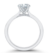 14K White Gold Solitare Diamond Engagement Ring- Special Order Only